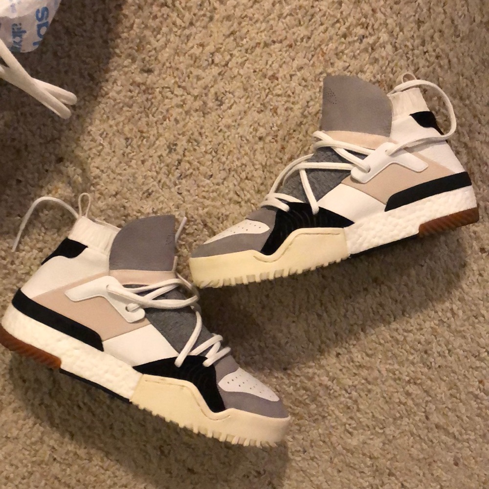 Adidas Alexander Wang Bball Sneakers Creme Men’s 9 No Box